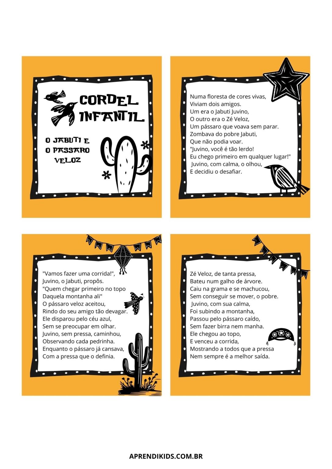Cordel Infantil para imprimir: 19 Modelos gratuitos – Aprendi Kids