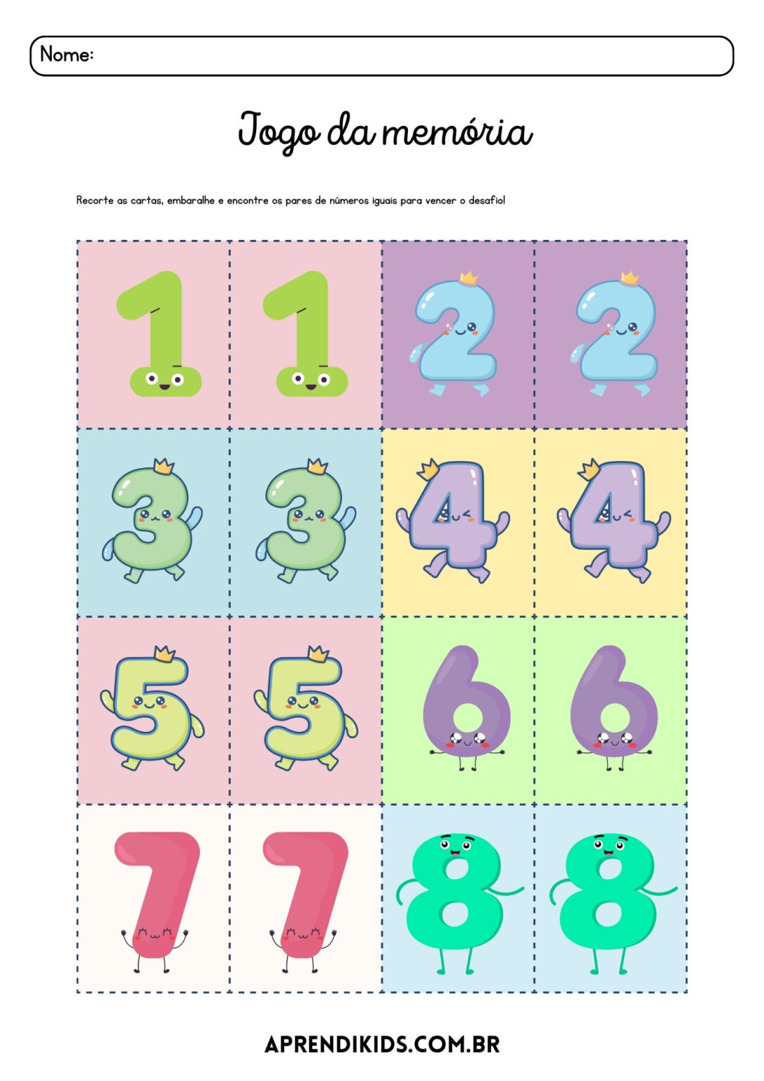 31 Jogos Matemáticos para Educação Infantil para Imprimir – Aprendi Kids