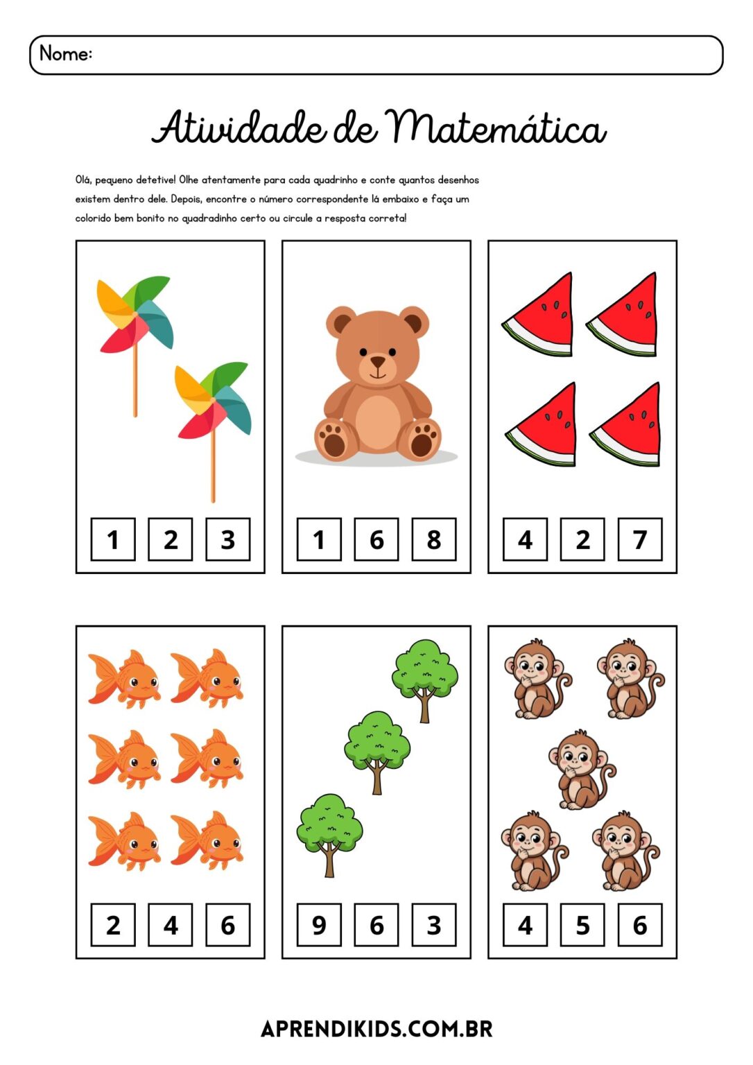 31 Jogos Matemáticos para Educação Infantil para Imprimir – Aprendi Kids
